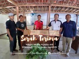 Spamdus Tirta Guna Mandiri terima hibah mesin pompa